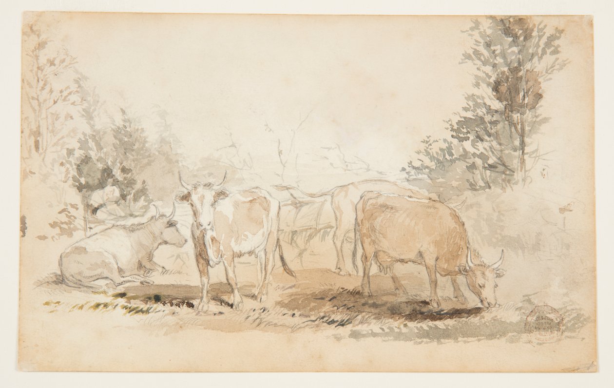 Cows in a Pasture by Winslow Homer