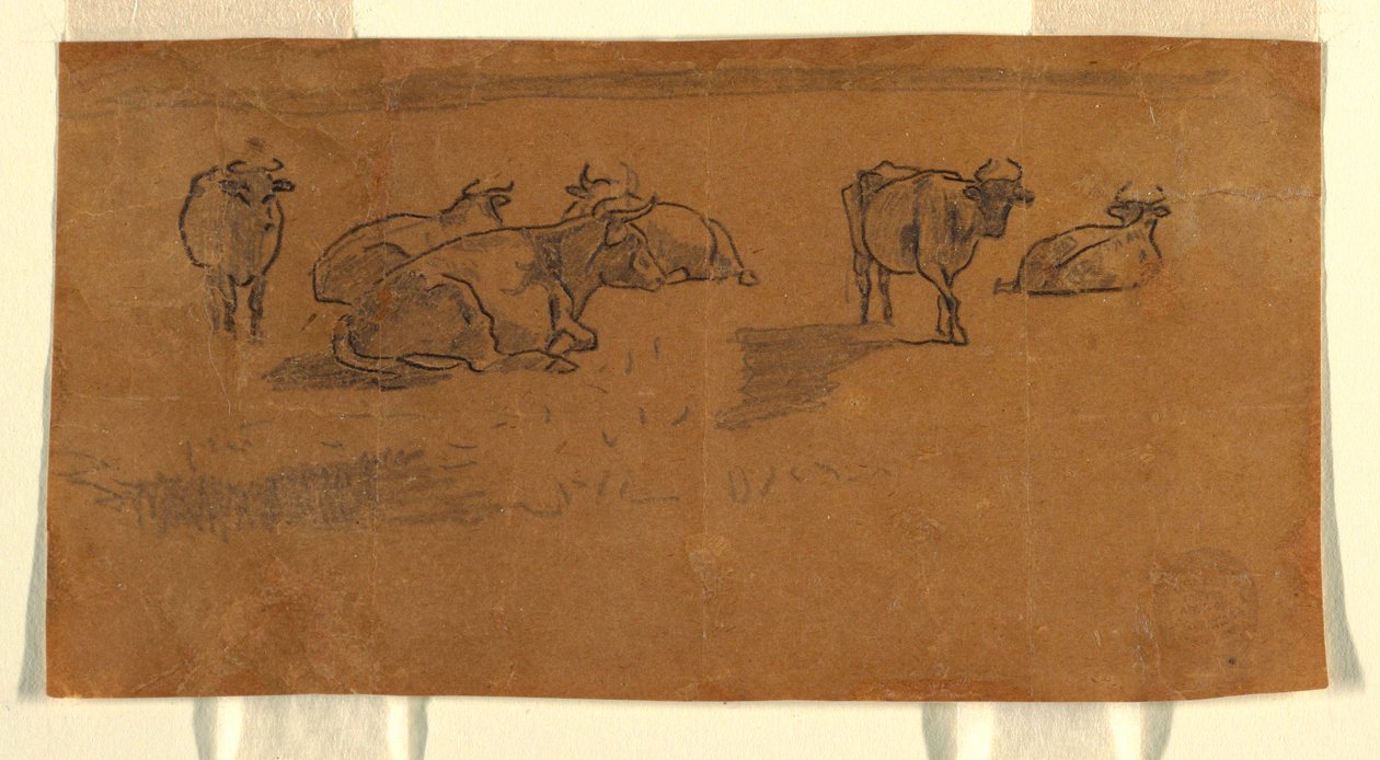 Cows in a Pasture, ca. 1872 by Winslow Homer
