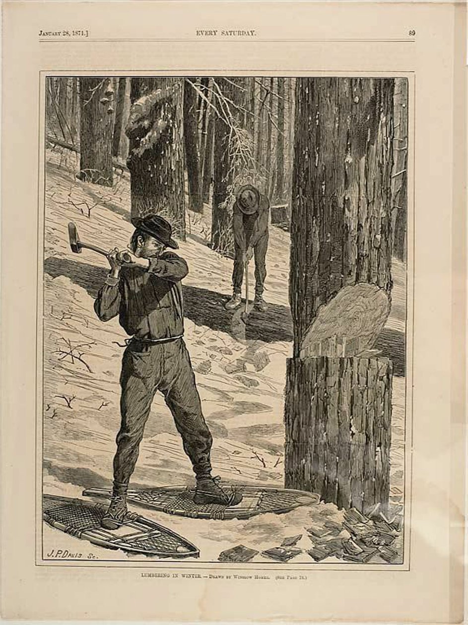 Lumbering in Winter by Winslow Homer
