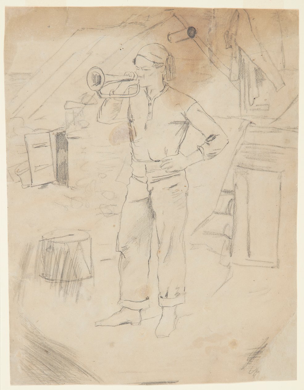 Man Wearing Zouave