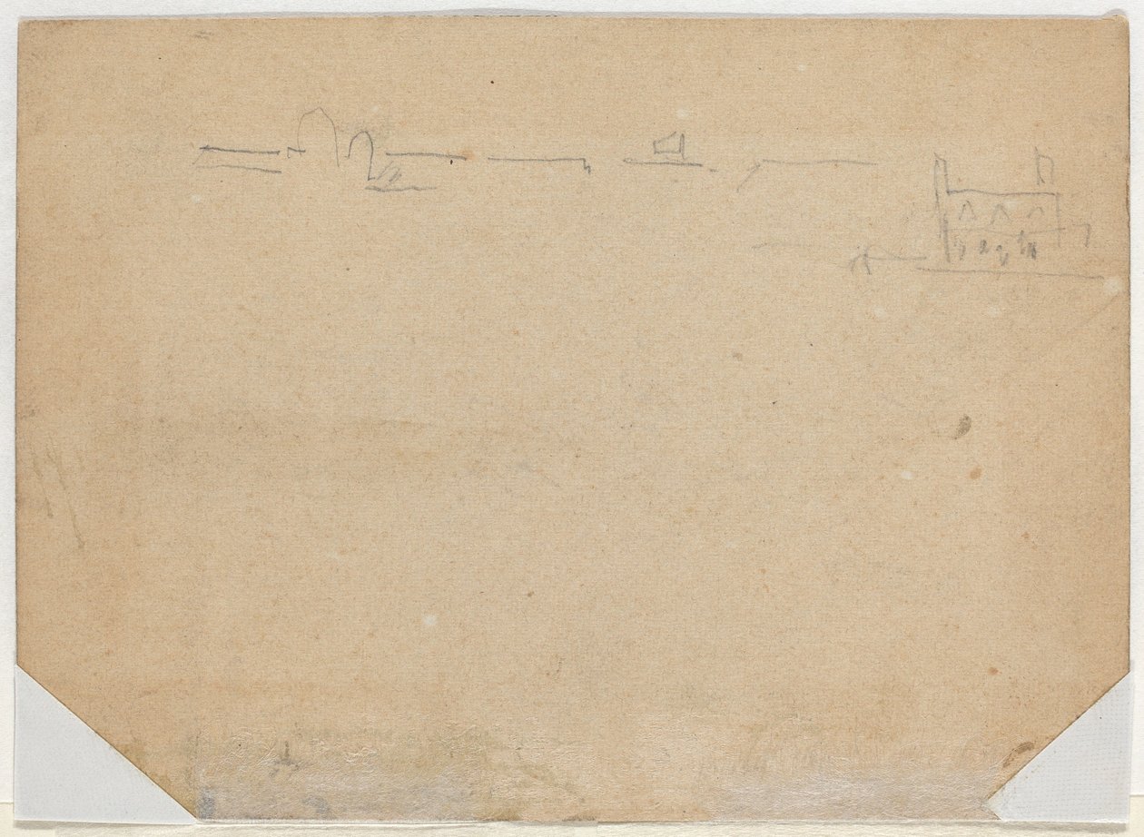 Roof Line [verso], 1862 by Winslow Homer