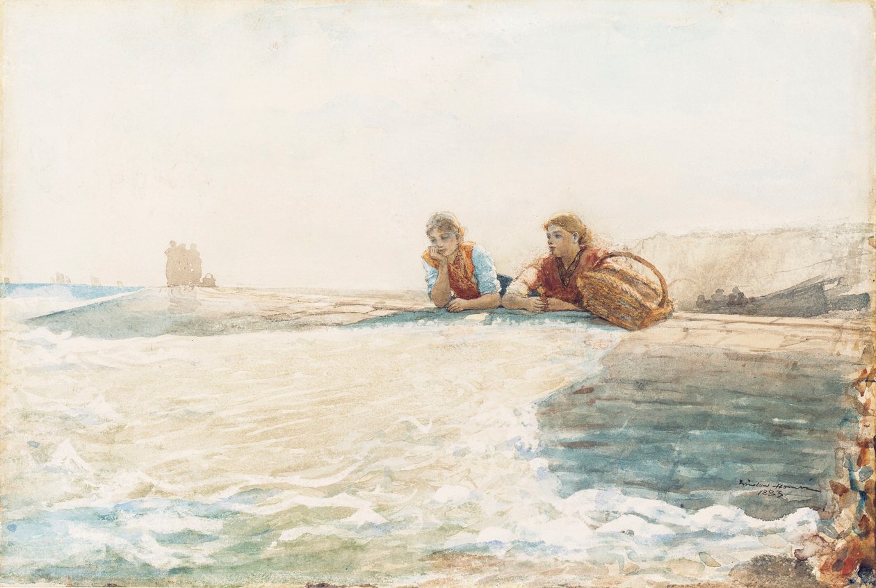 The Breakwater by Winslow Homer