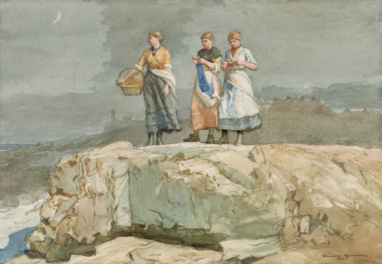 The Cliffs by Winslow Homer