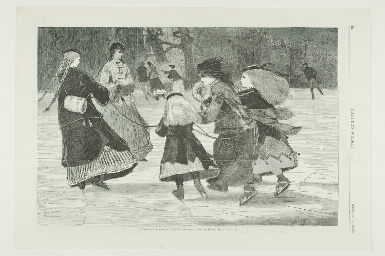 Winter—A Skating Scene by Winslow Homer