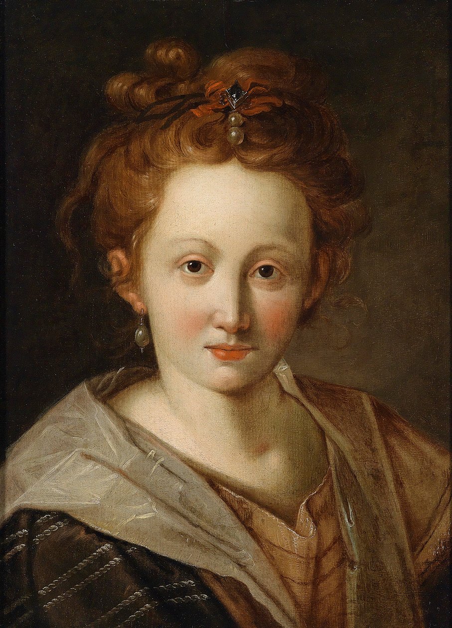Portrait of a Young Woman by Workshop of Hans von Aachen