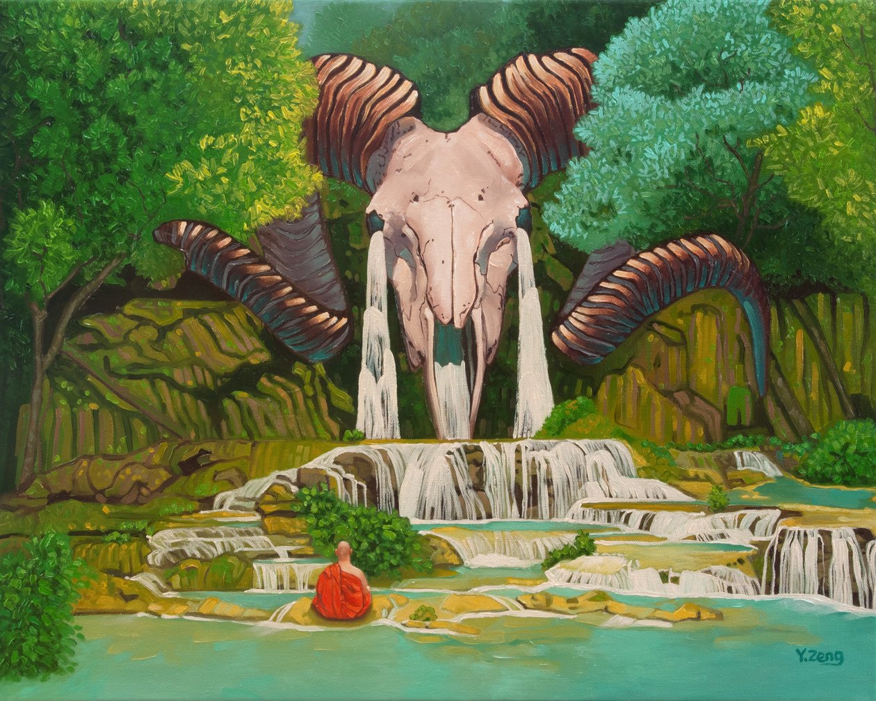 Ram Skull Waterfall by Yue Zeng
