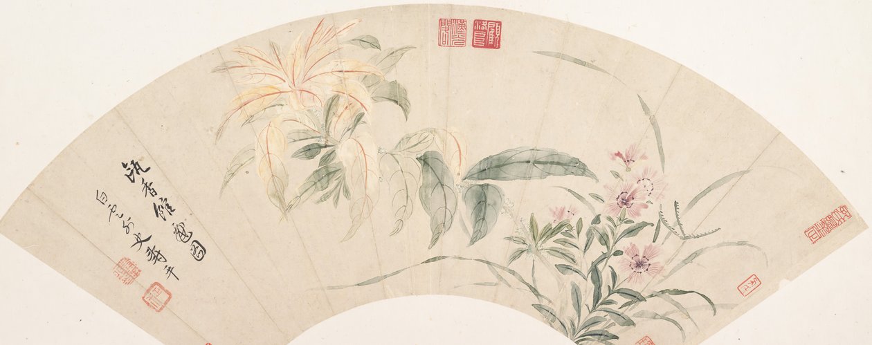 Carnations and Amaranthus by Shouping Yun