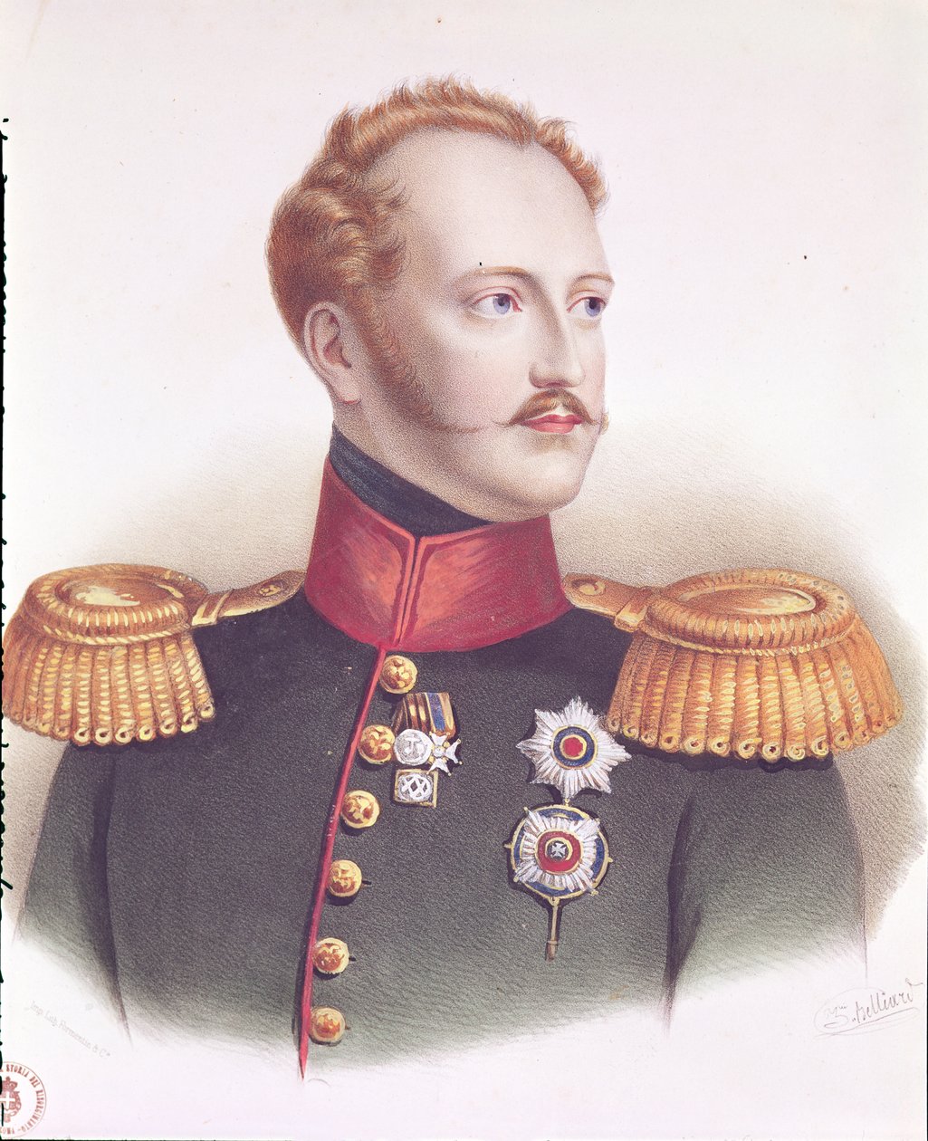 Portrait of Alexander I (1777-1825) by Zephirin Felix Jean Marius Belliard
