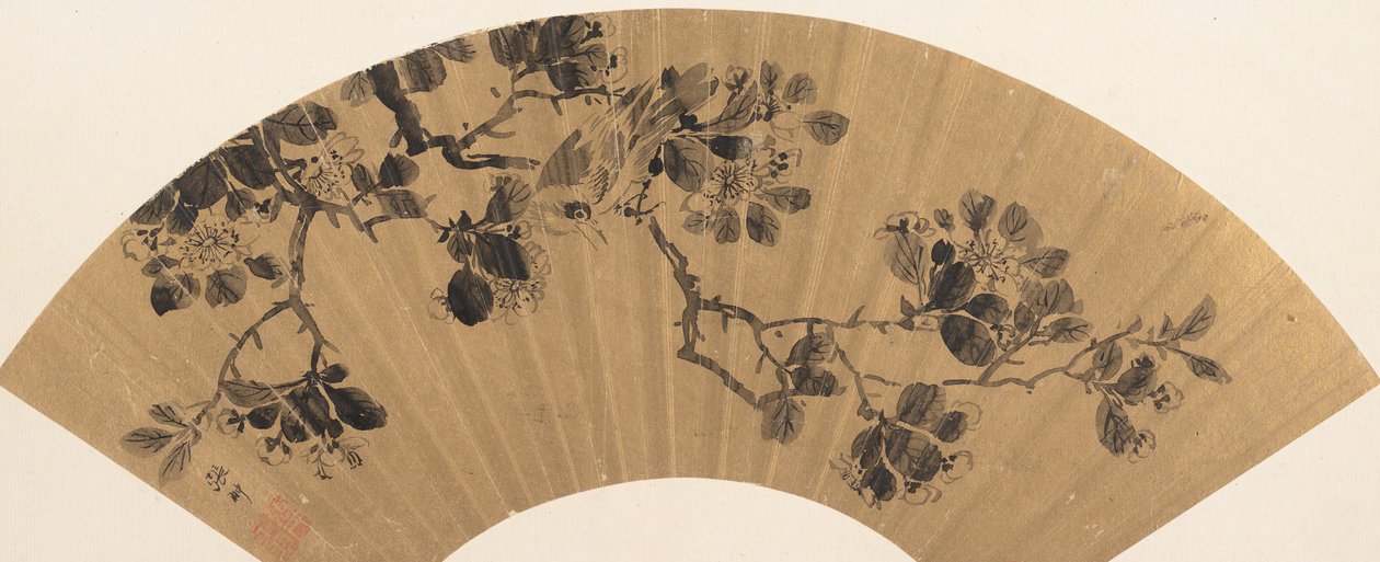 Bird on a Flowering Branch by Zhang Chong