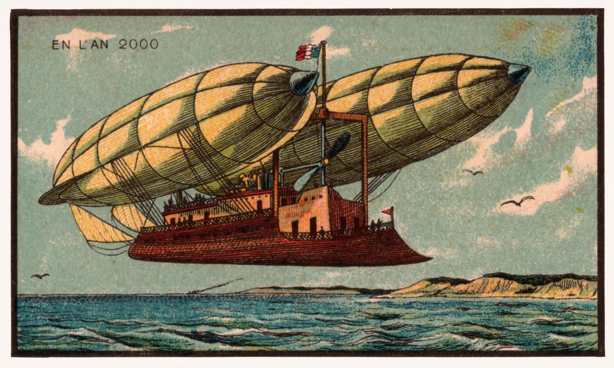 A zeppelin by . .