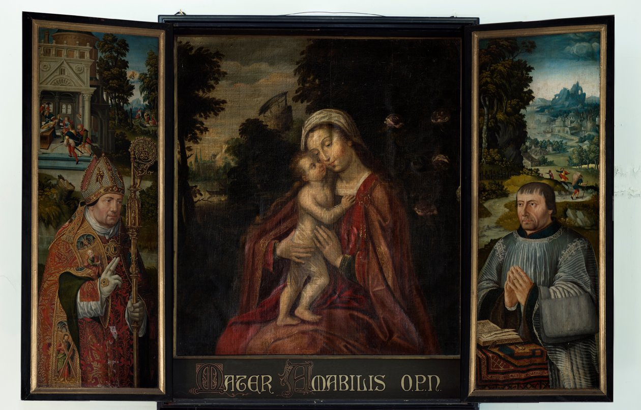 Parish Church (Église Saint-Quentin). Triptych. by . .