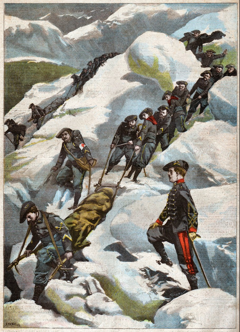 Rescue in the Alps by John Pardon