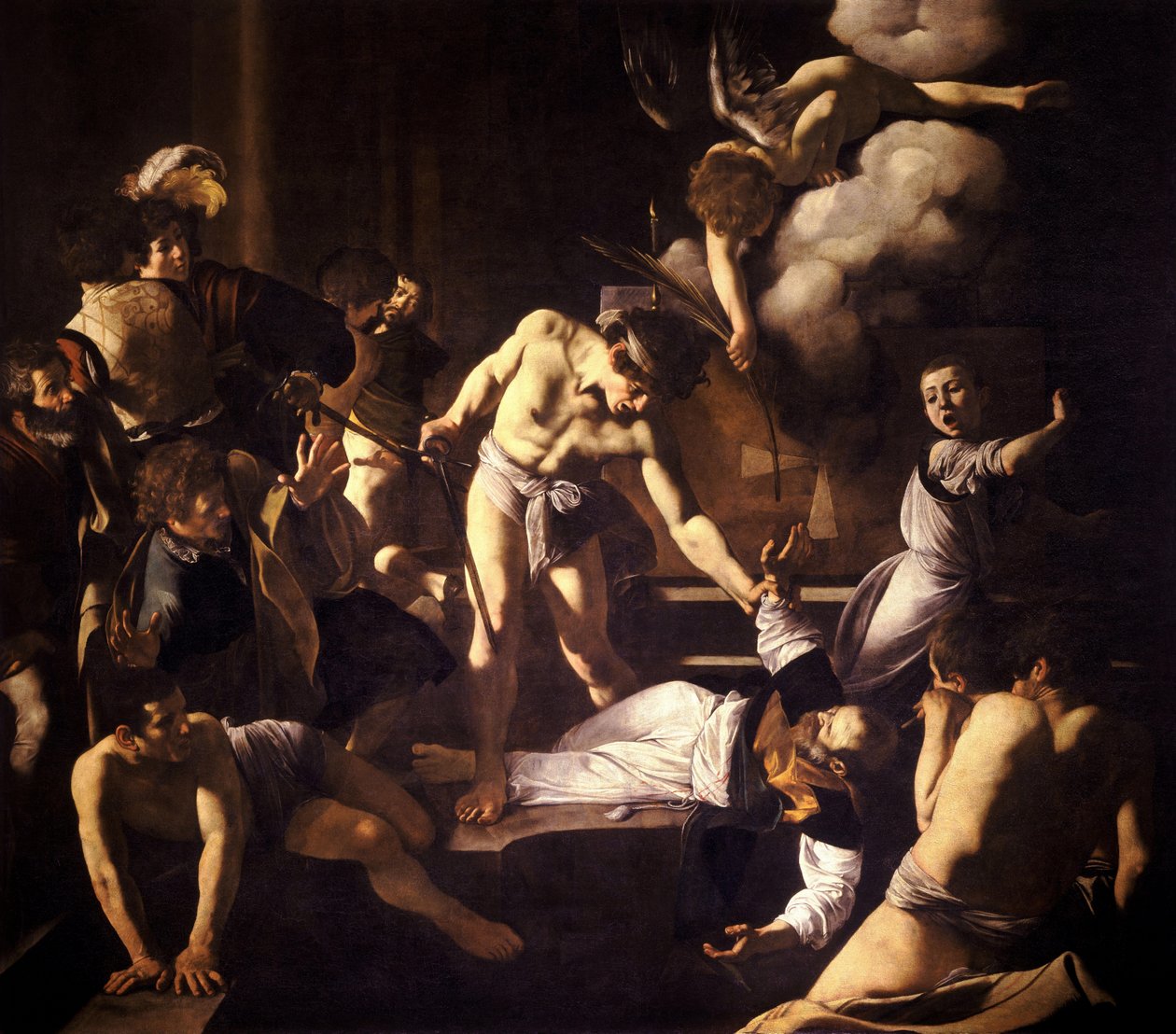 The Martyrdom of Saint Matthew by Michelangelo Merisi da  Caravaggio