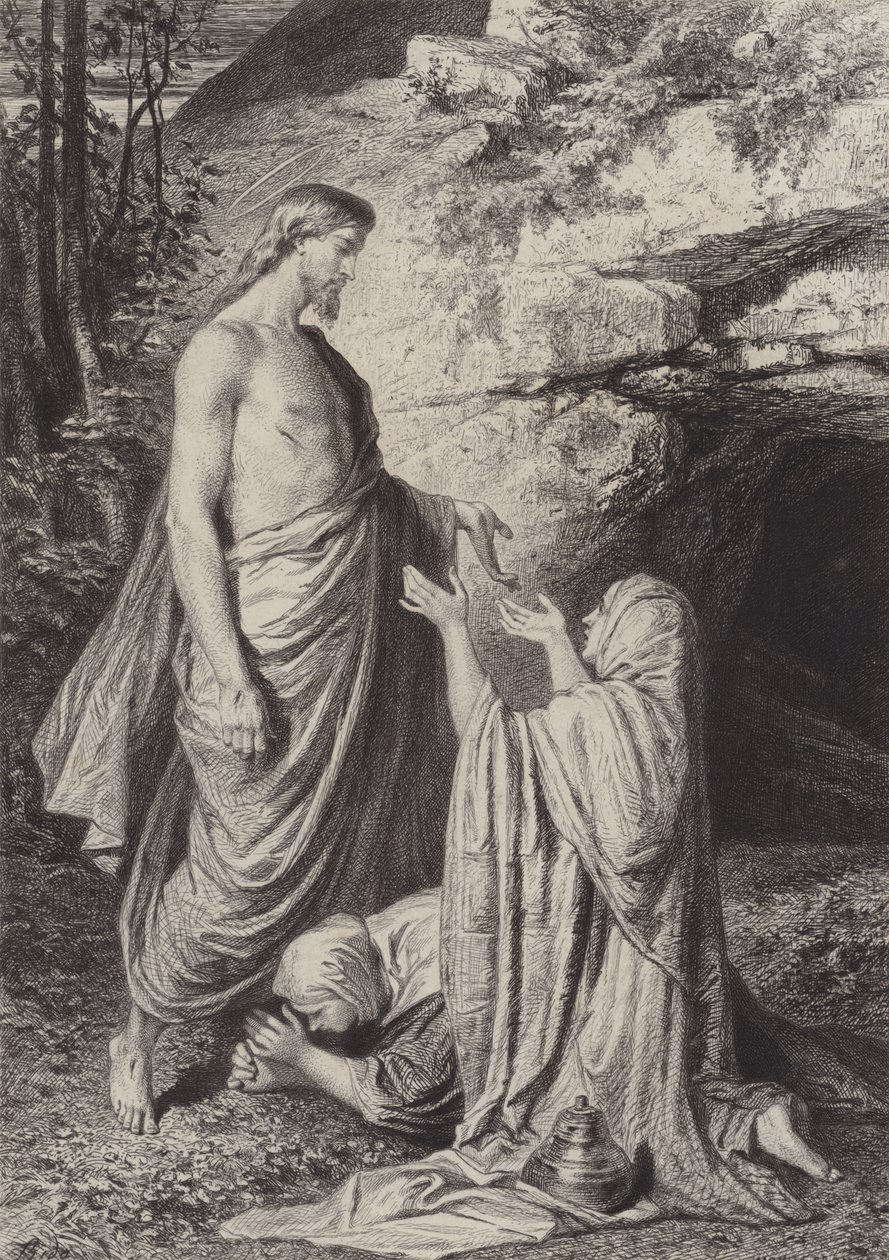 Jesus Appears to the Women by after Albert Robida