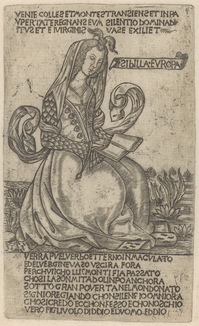 European Sibyl by after Baccio Baldini