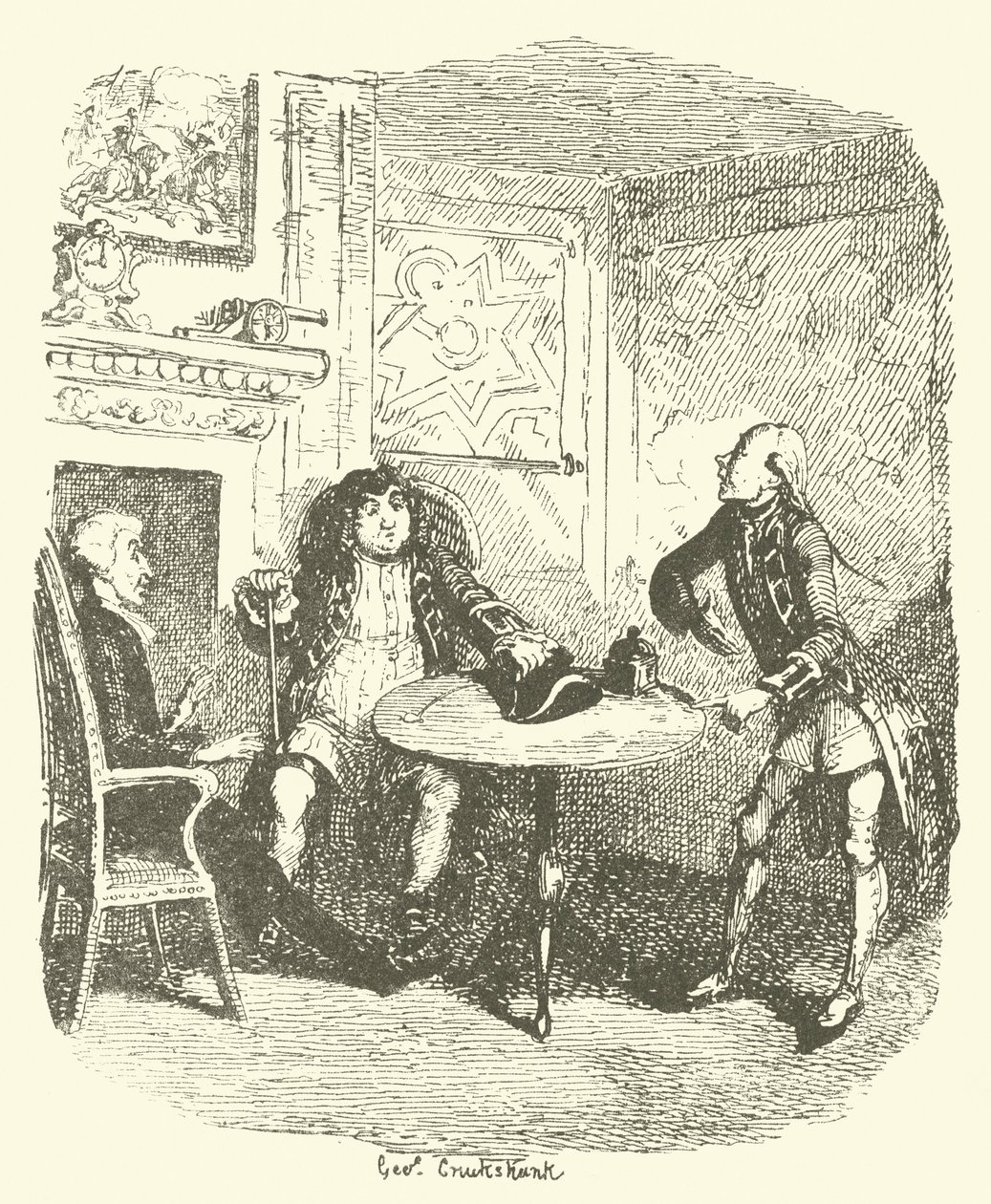 Illustration for Tristram Shandy by after George Cruikshank