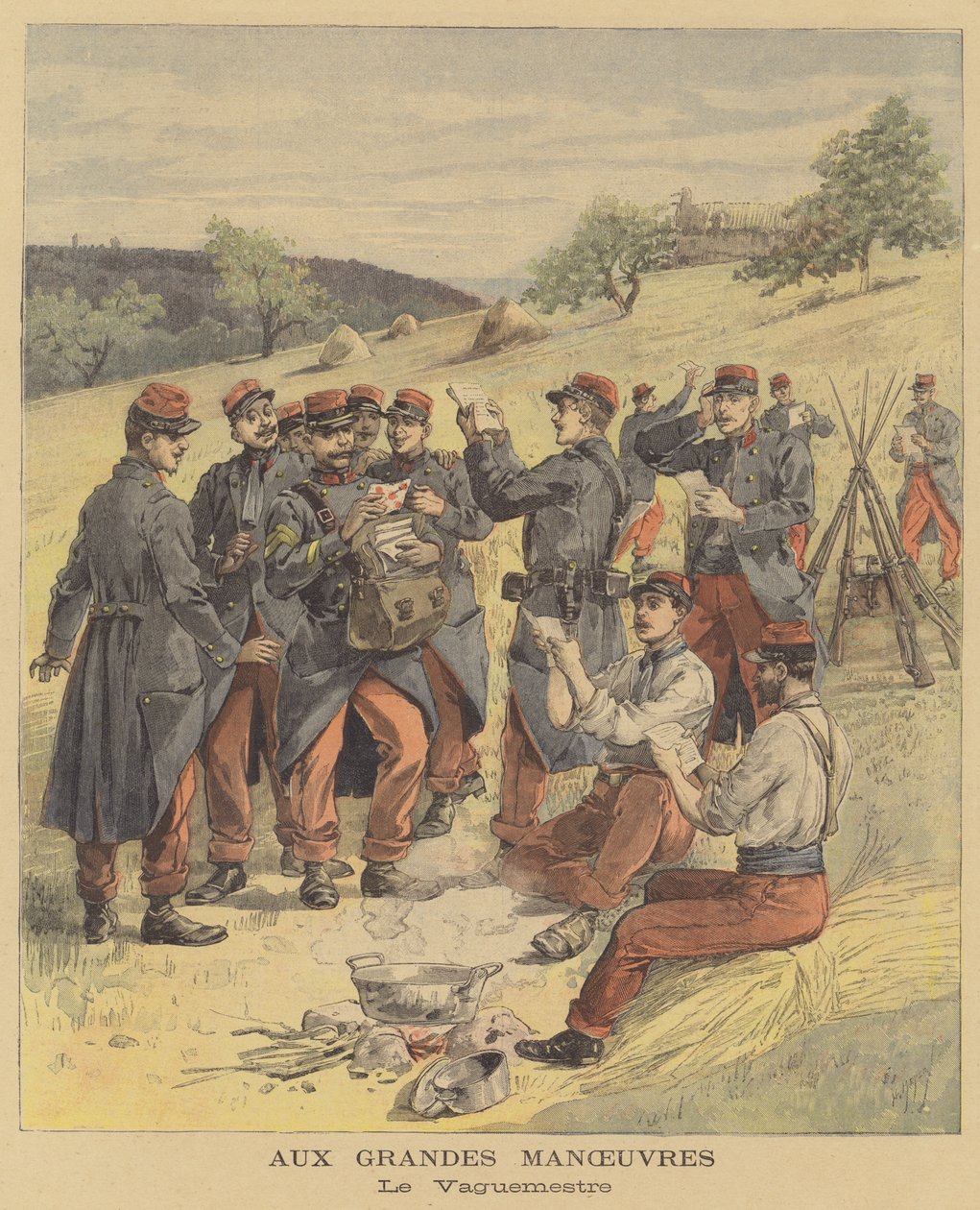 French Military Manoeuvres by after Henri Meyer