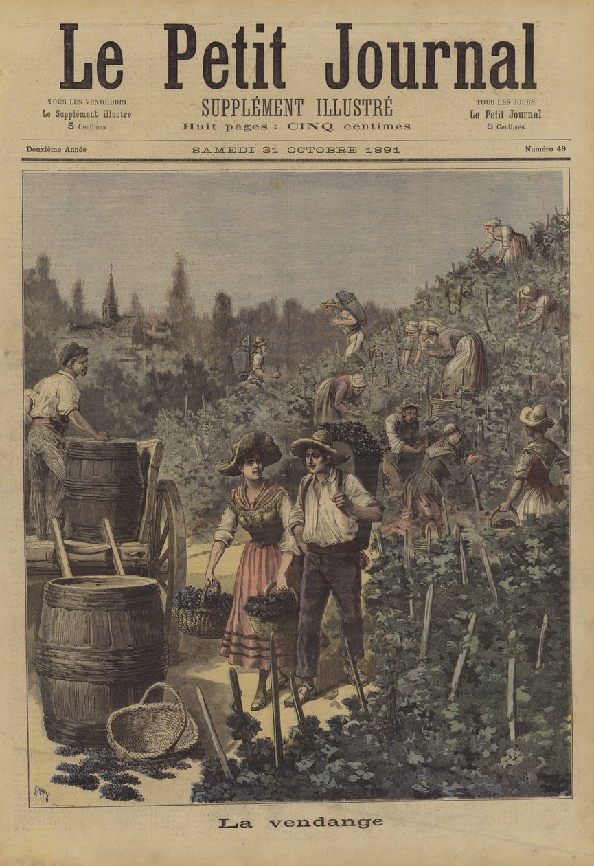 The Grape Harvest by after Henri Meyer