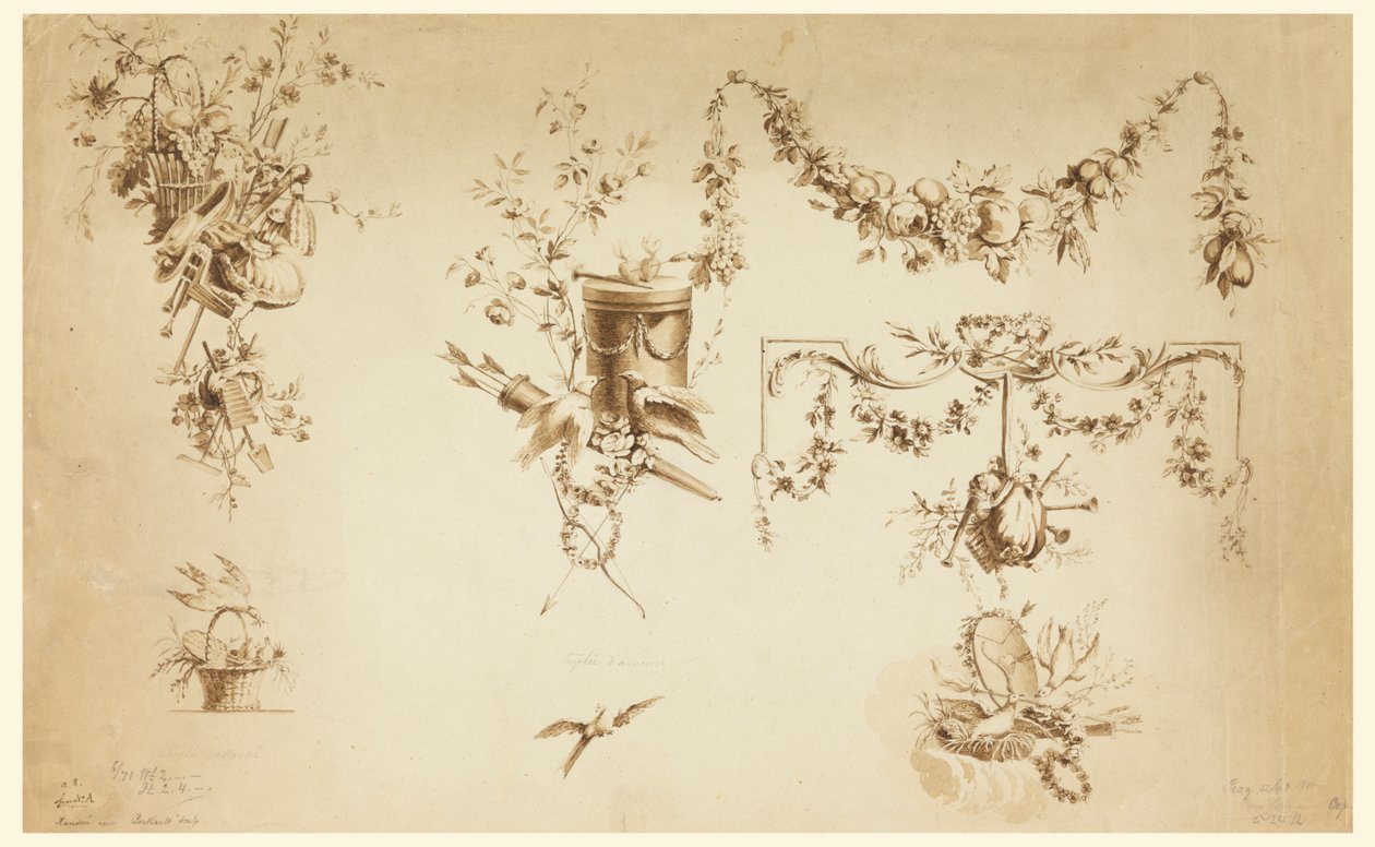 Designs for Trophies by after Pierre Ranson