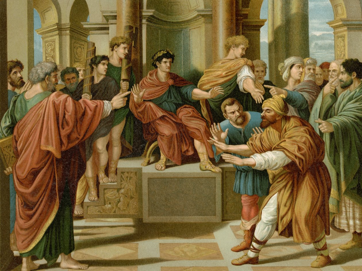 Elymas Goes Blind by after Raphael