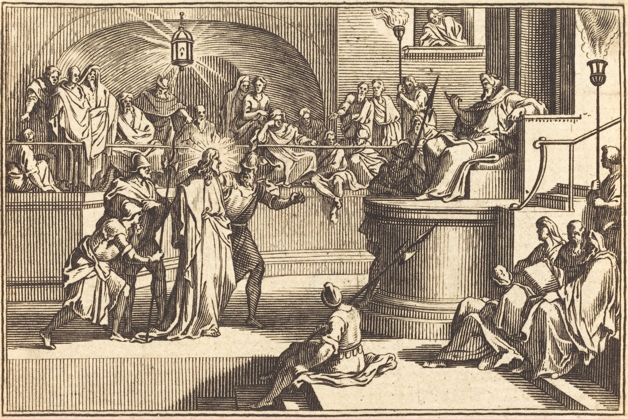 Christ before Pilate by after Sébastien Le Clerc I