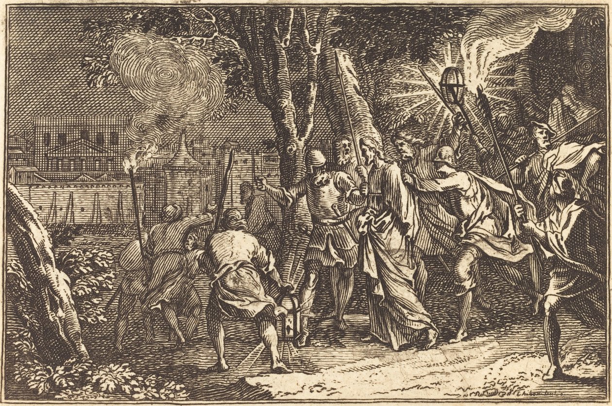 The Arrest of Christ by after Sébastien Le Clerc I