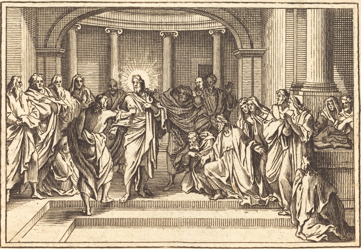 The Incredulity of Thomas by after Sébastien Le Clerc I