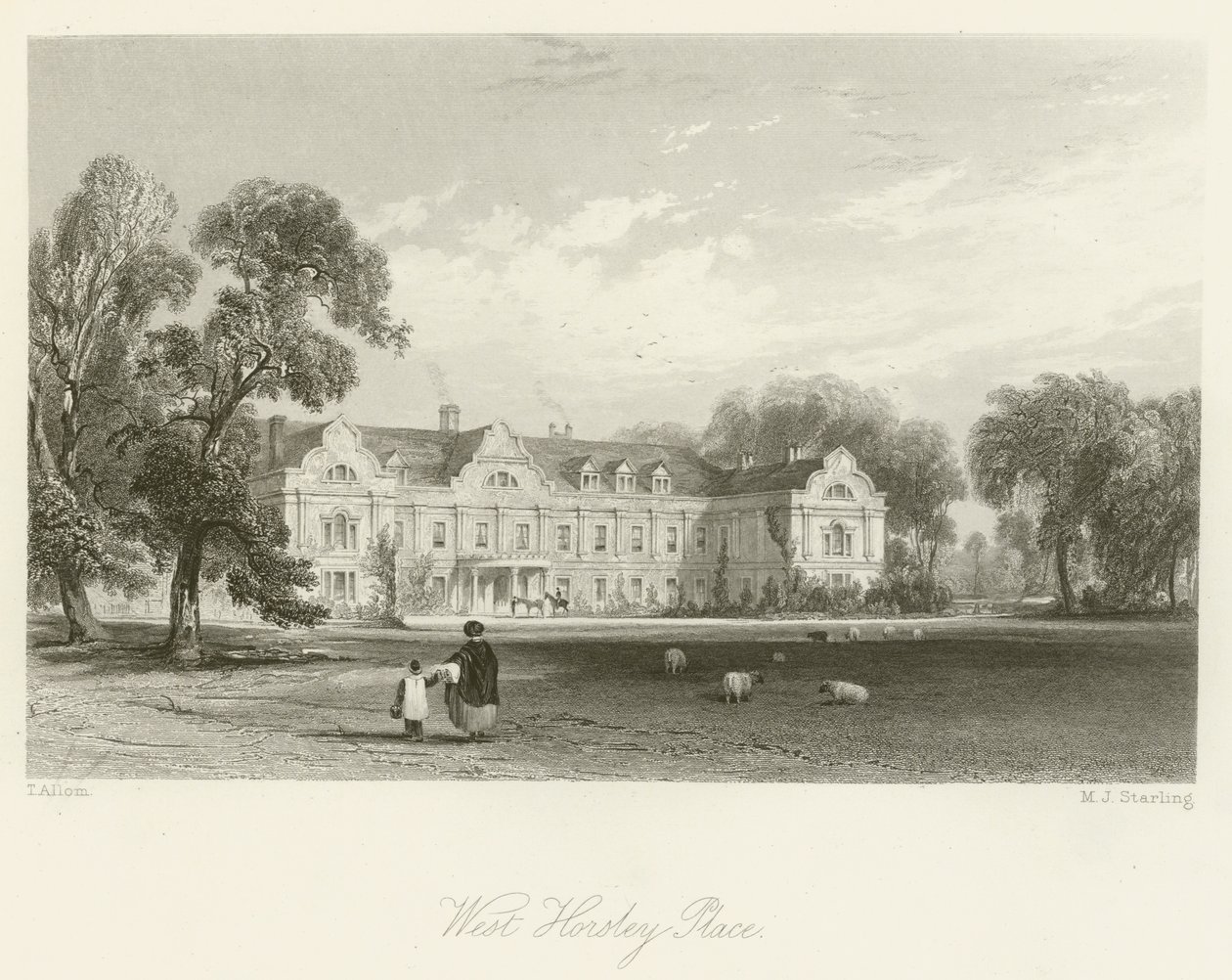 West Horsley Place by after Thomas Allom