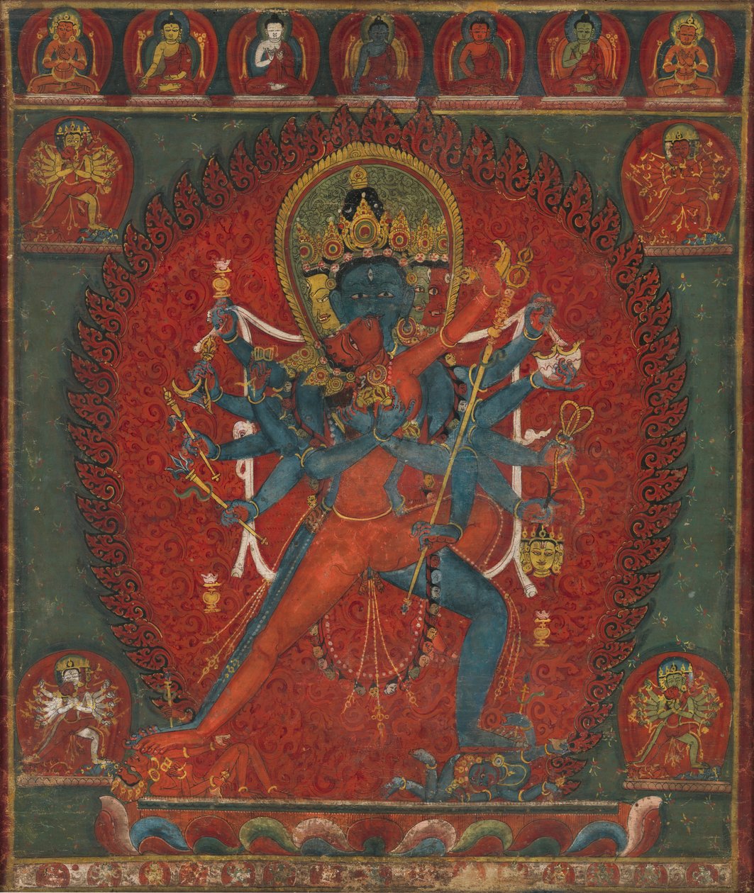 Chakrasamvara and Vajravarahi by anonymous 