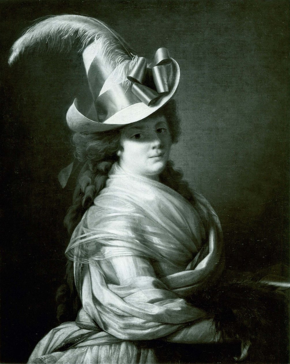 Woman in a Straw Hat by anonymous 