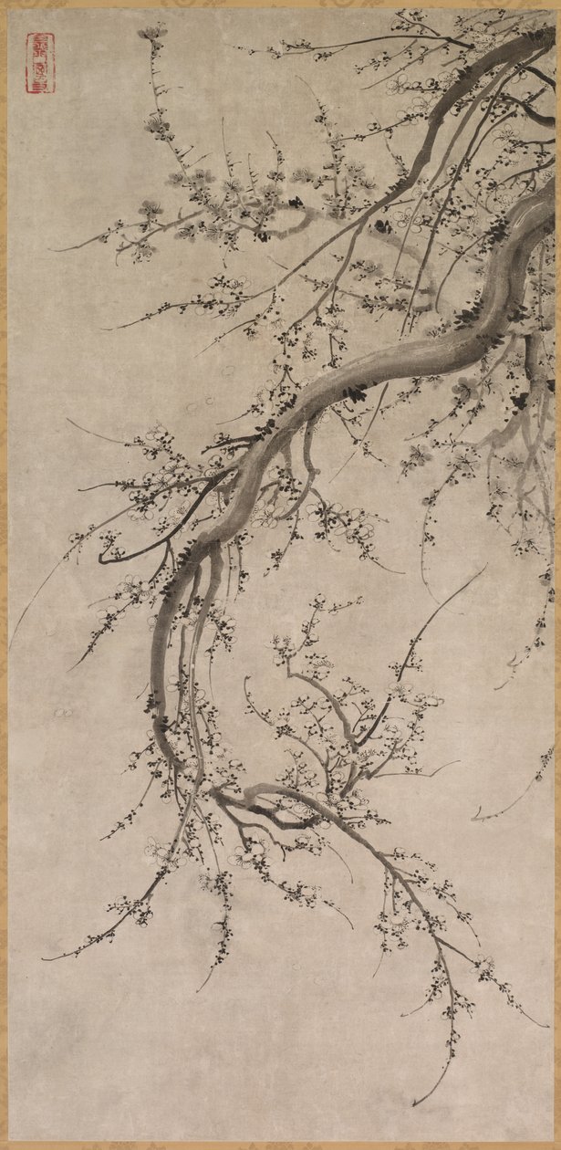 Prunus by attributed to Kano Einō