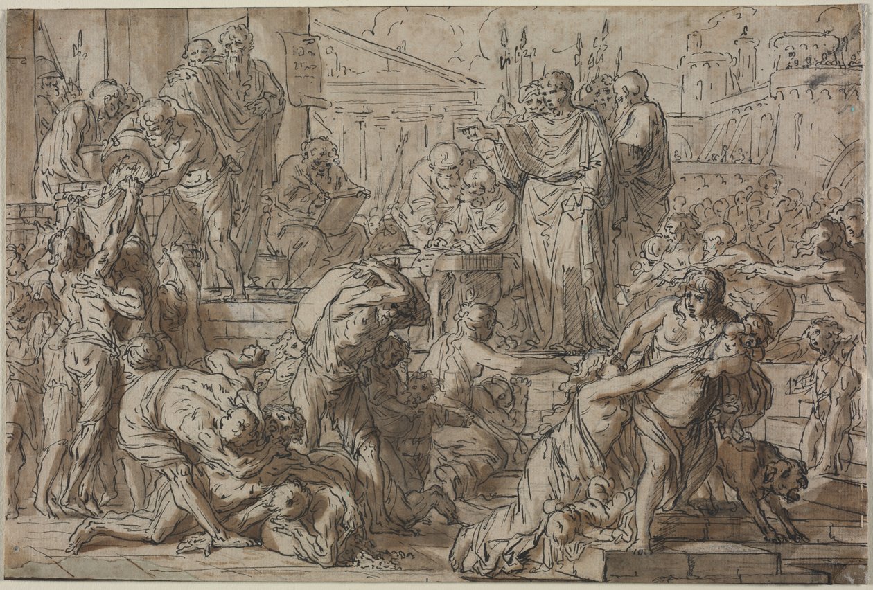 Roman Subject by attributed to Philibert Benoît Delarue