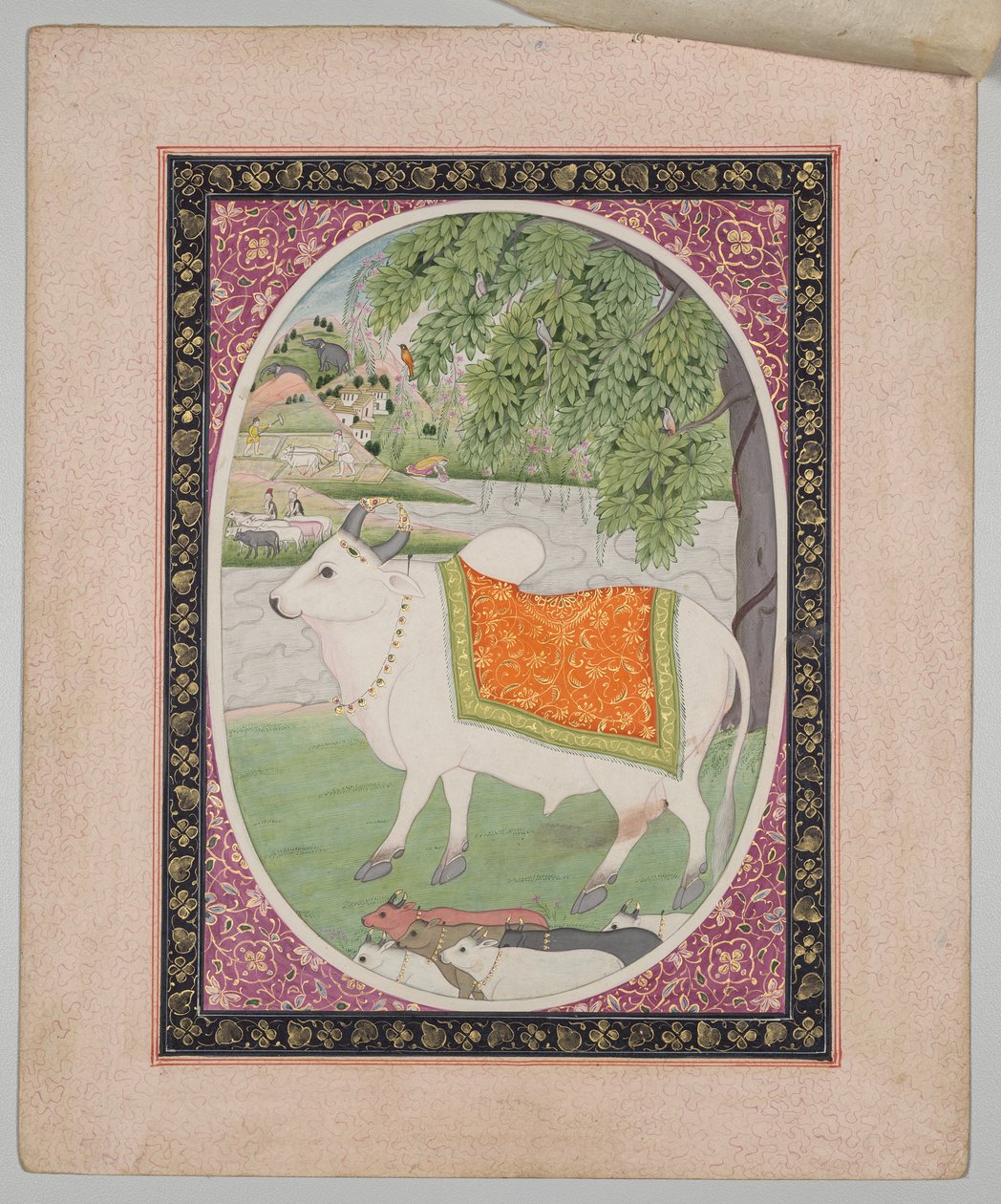 Taurus, from a Mandi Astrology Series by attributed to Sanju