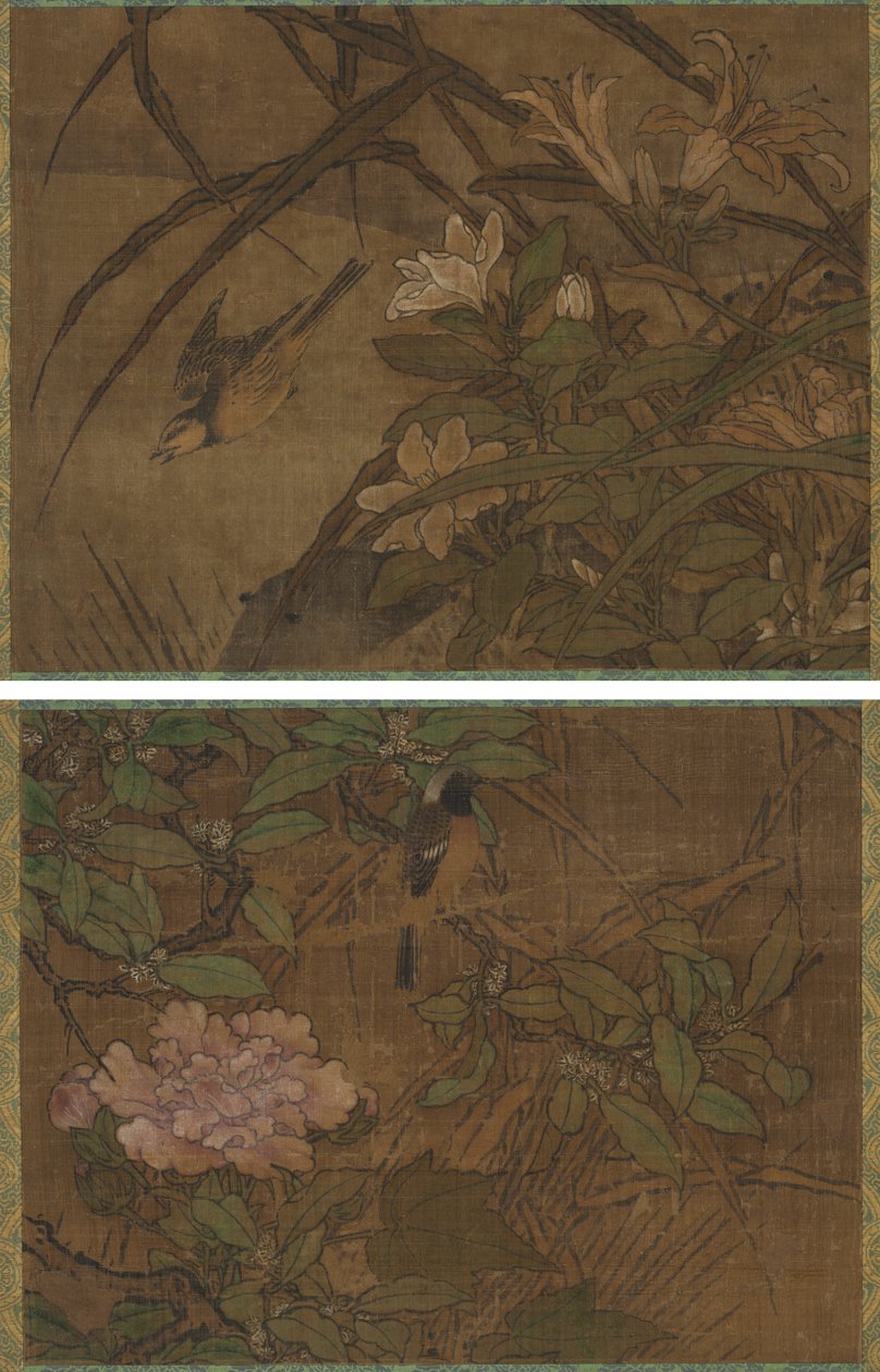 Birds and Flowers by attributed to Sesshū Tōyō
