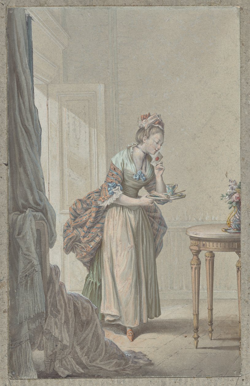 Woman with a Letter by attributed to Sigmond Freudeberg