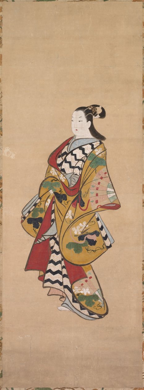 Courtesan by studio of Kaigetsudō Ando