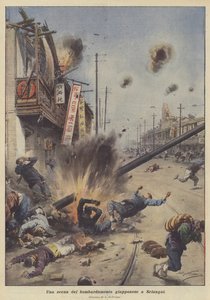 A Scene from the Japanese Bombing of Shanghai