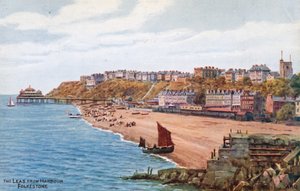 The Leas from Harbour, Folkestone