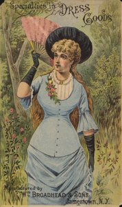 Elegant Lady Holding Fan