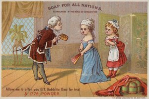 Lady and Gentleman with Maid