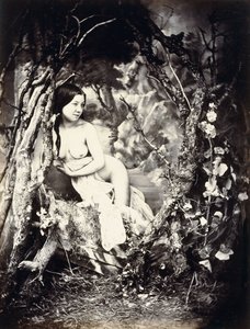 A Semi-Nude Woman Amongst Trees