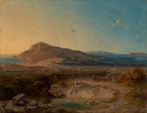 The Island of Delos at Sunrise