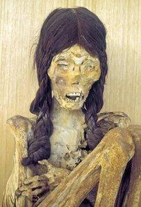 Mummified body of a young woman