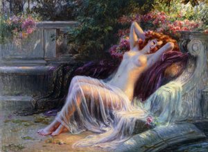 Nude with Roses