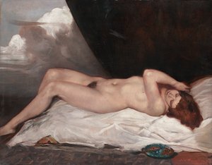 Nude with a Cup of Cherries