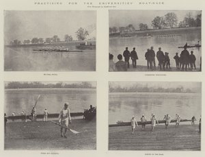 Practising for the Universities Boat-Race