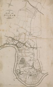A Map of Fulham, London, 1813