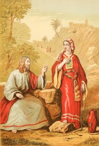 Christ and the woman of Samaria