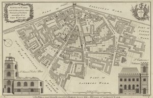 Map of Aldgate Ward, London