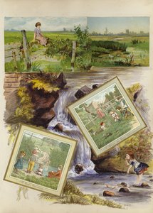 Page from late Victorian scrapbook